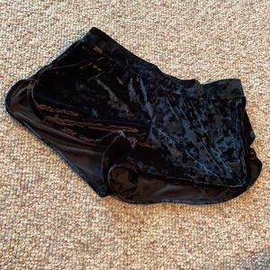 Victoria secret velvet shorts